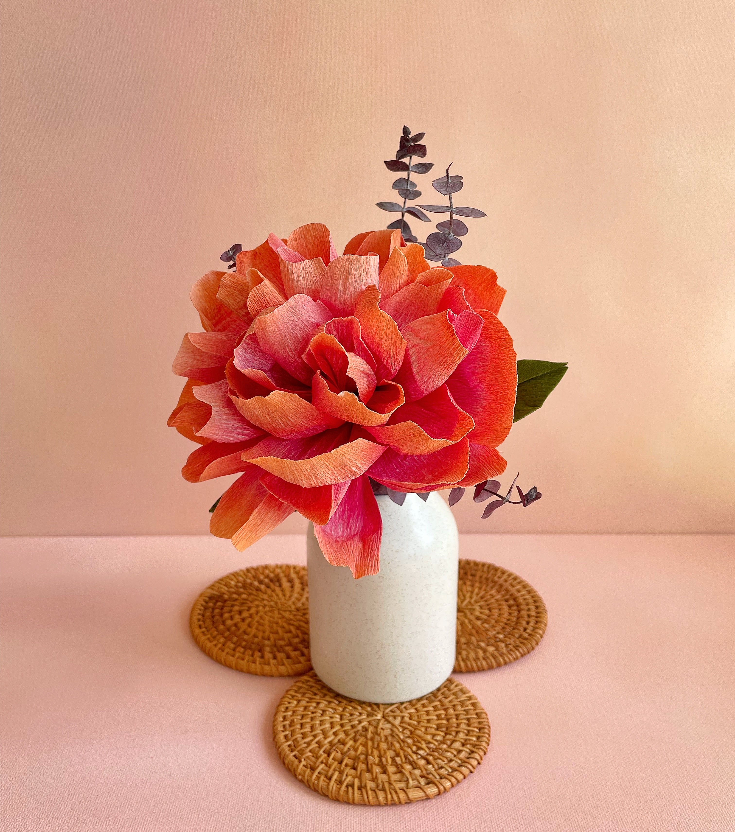 Peony Bomb Bud Vase